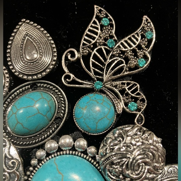 JEWELRY ART COLLAGE IN SOUTHWESTERN STYLE. UNIQUE HANDMADE OOAK GIFT ๐ - Picture 6 of 9